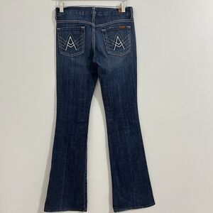 Seven 7 For All Mankind A Pocket Jeans Size 25 USA Made Embroidered Boho Y2K